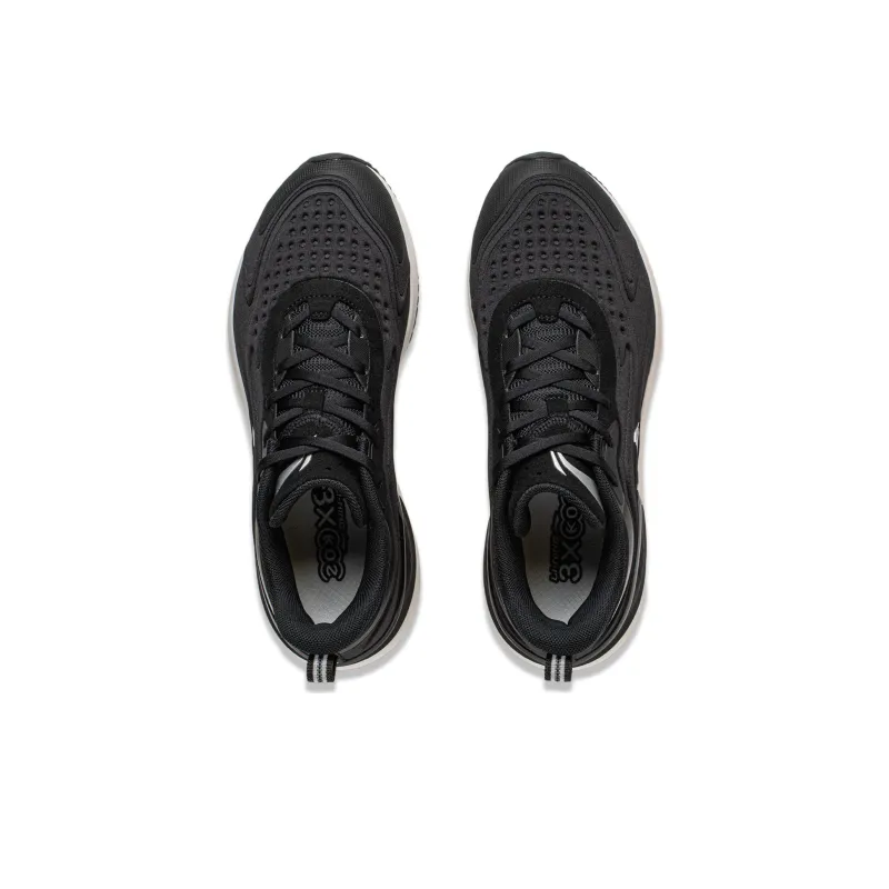 LiNing Cushioning Wear Resistant Low Top Running Shoes Women's Black-3