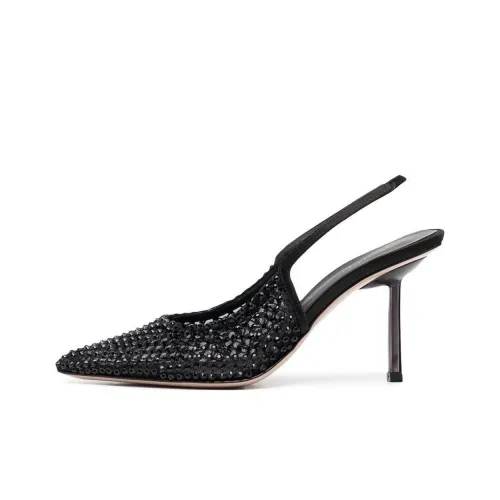 Le Silla Rhinestone-embellished Slingback Stiletto Pumpss