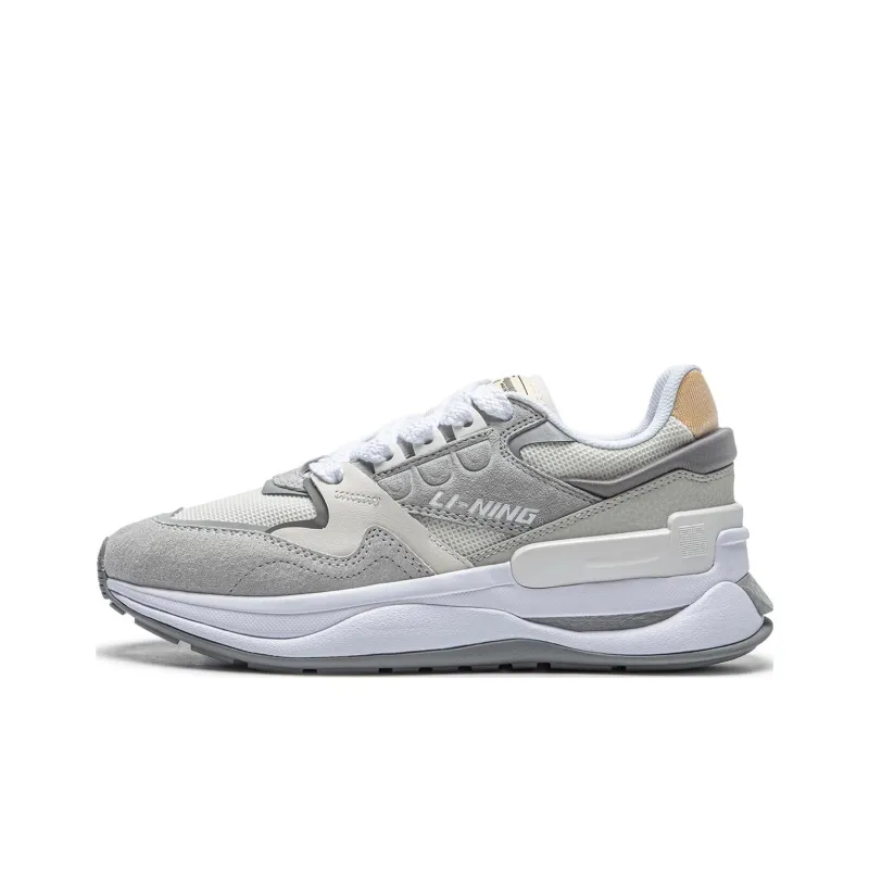 LiNing 001 Innocence V2 Innocent V2 Cushioned Slip Resistant Low Top Casual Shoes Women's Gray-0