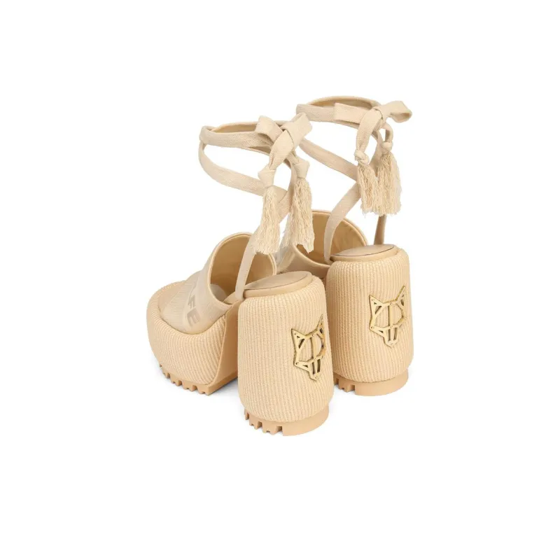 Naked Wolfe Beach One Strap Sandals 14.5cm Women's Beige-4