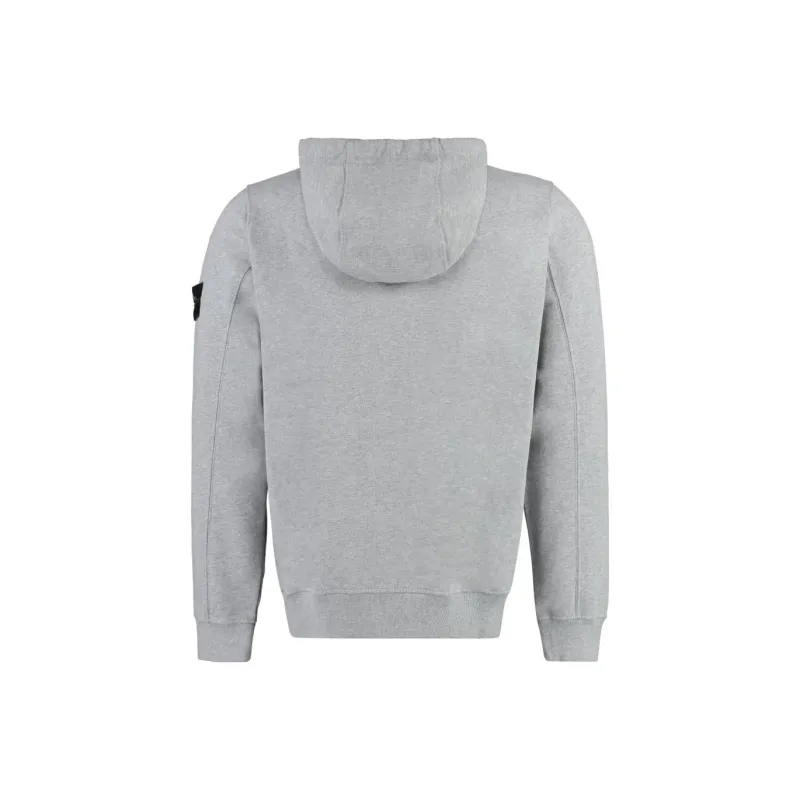 STONE ISLAND Logo Patch Zipped Hoodie-1