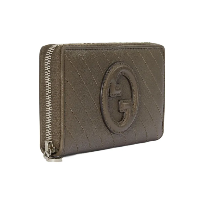 GUCCI Blondie Leather Wallet Women's Brown-1