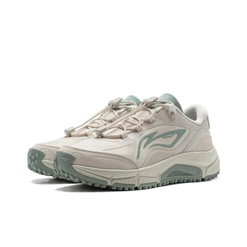 LiNing Cushioning Low Top Running Shoes Women's Pearl White-2