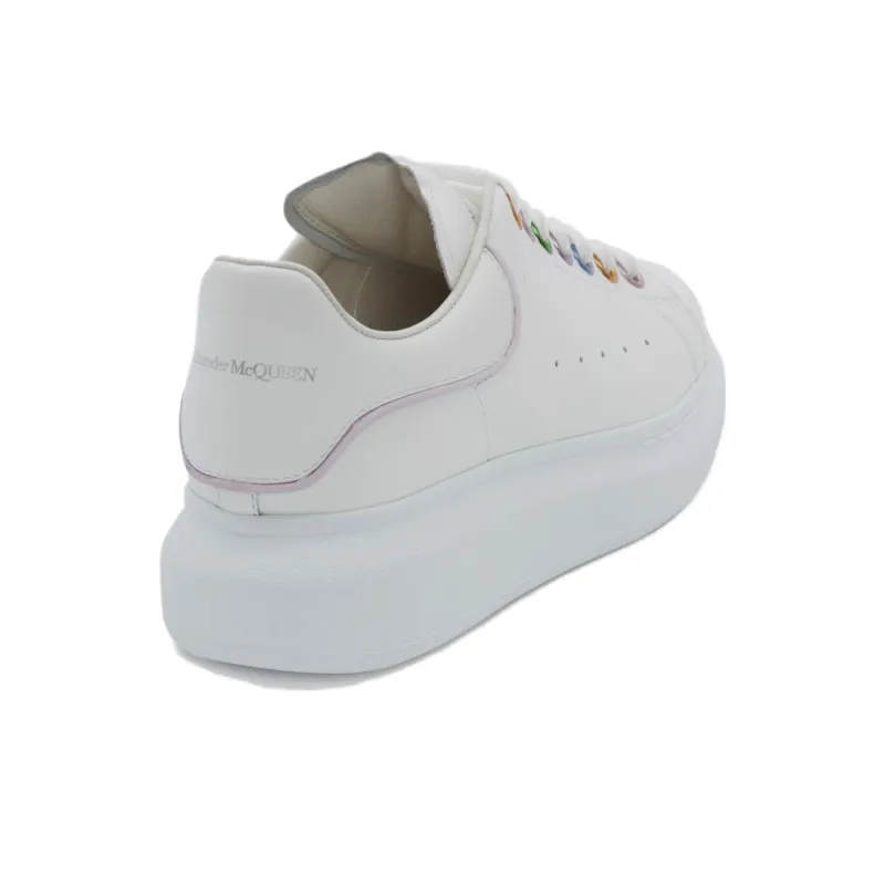 Alexander McQueen Oversized Sneakers 'White Metalic Eyelets' Women's-3