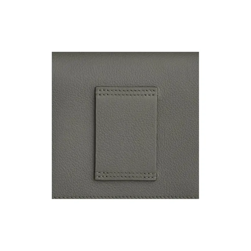 HERMES Roulis Evercolor Calfskin Pig Nose Bag Wallet Women's 0L Grismeyer Cumulonimbus Gray-4
