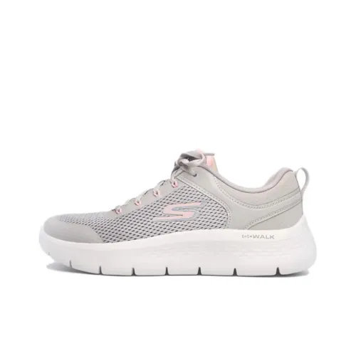 Skechers Go Walk Fle Anti Slip Wear Resistant Low Top Running Shoes Women's Gray