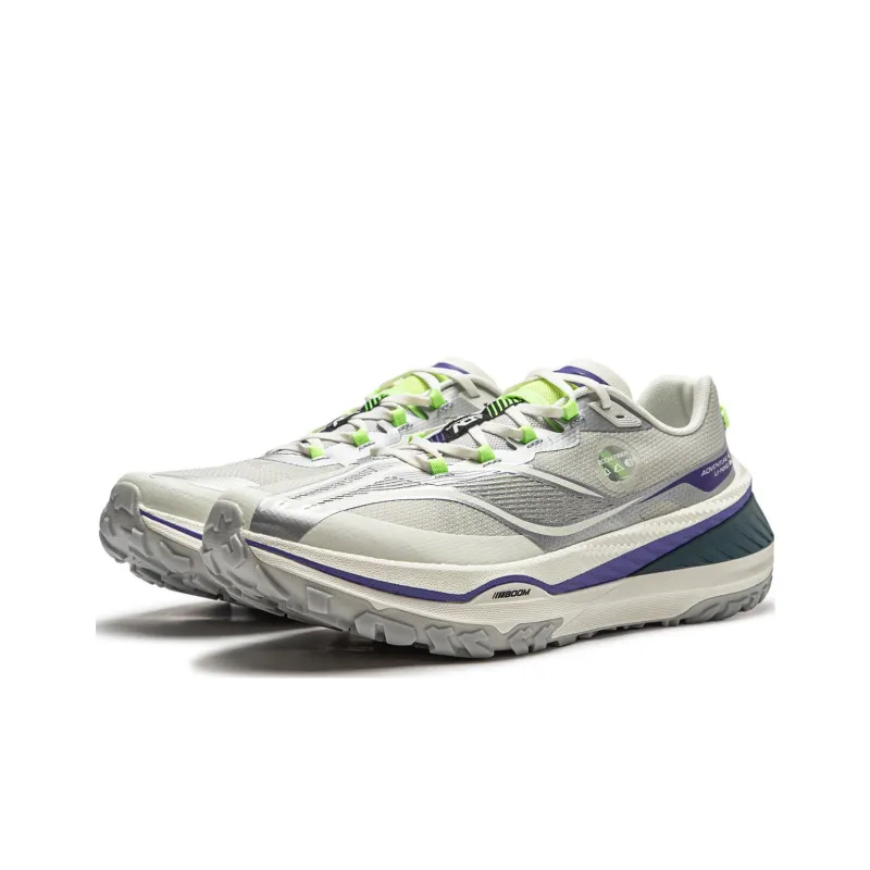 LiNing Dilu Cushioning Anti Slip And Wear Resistant Low Top Running Shoes Men's Silver Gray-2
