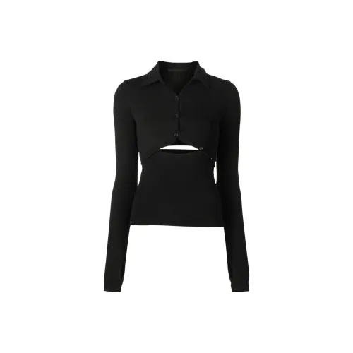 helmut lang Cut-out Button-up Top