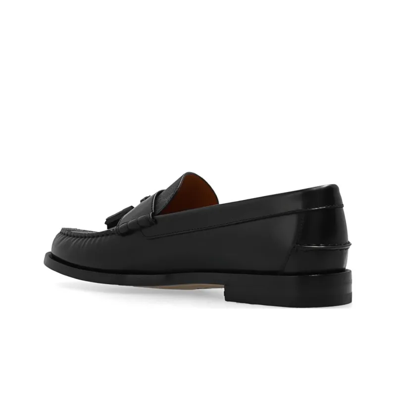 GUCCI Tassel-detail GG Canvas Loafers-3