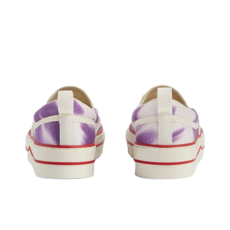 GUCCI Tennis 1977 Stylish Skateboarding Shoes Men's White Purple-5