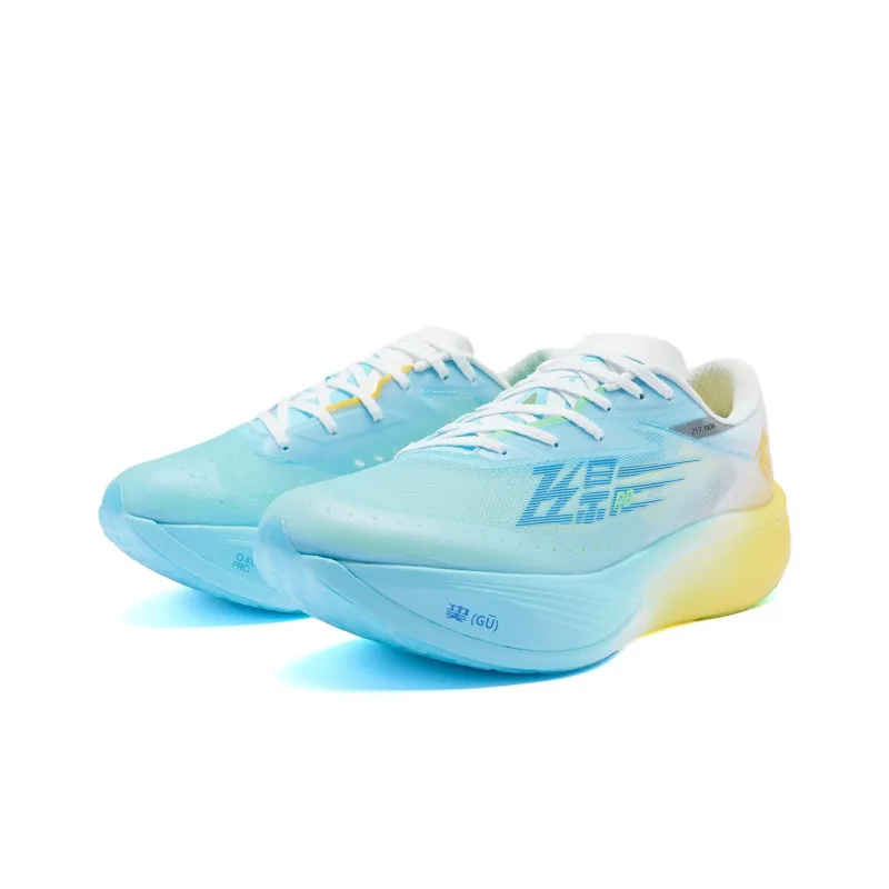 QIANGFENGCHUIFU x QIAODAN Flying Shadow PB3.0 - Strong Wind Blowing Cushioning Low-Top Running Shoes Men's Yellow Green-2