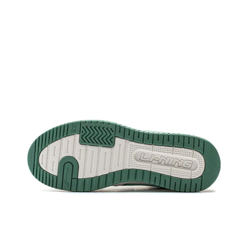 LiNing Yamahara 2.0 Anti Slip Wear Resistant High Top Skateboard Shoes Women's White Green-5