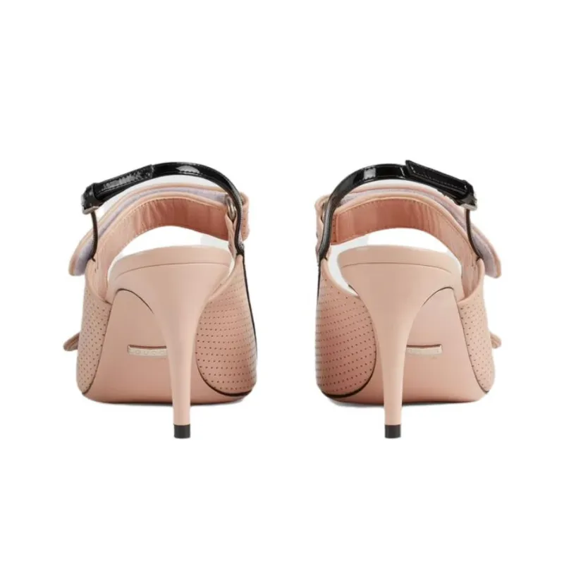 GUCCI One Strap Sandals 7.5cm Women's Light Pink-4