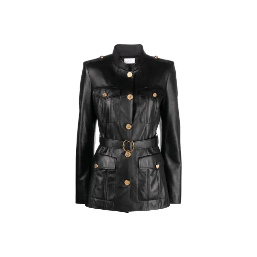 BALLY Leather Jackets Women's Black