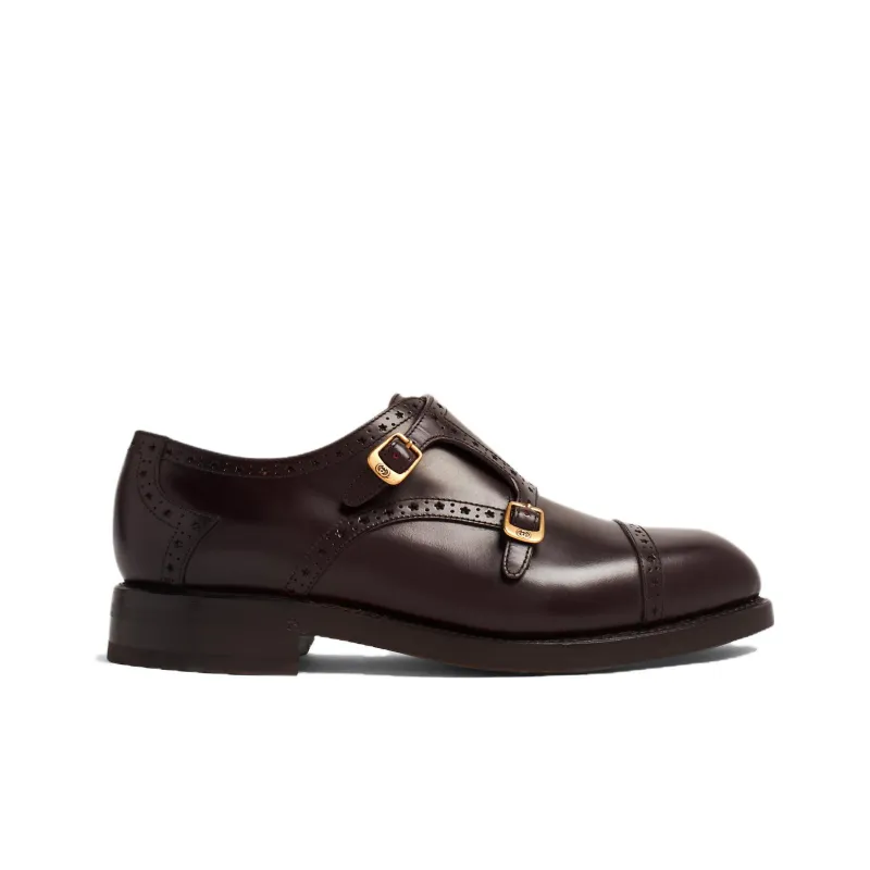GUCCI Herren Monk Strap Bordeaux-1