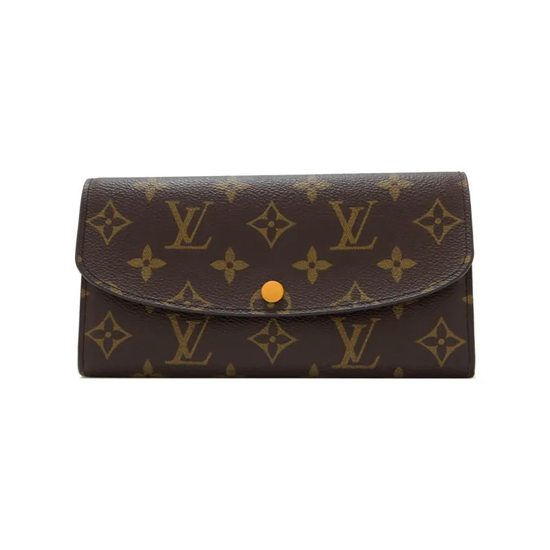 LOUIS VUITTON Coated Canvas Key Pouch Women's Brown-0