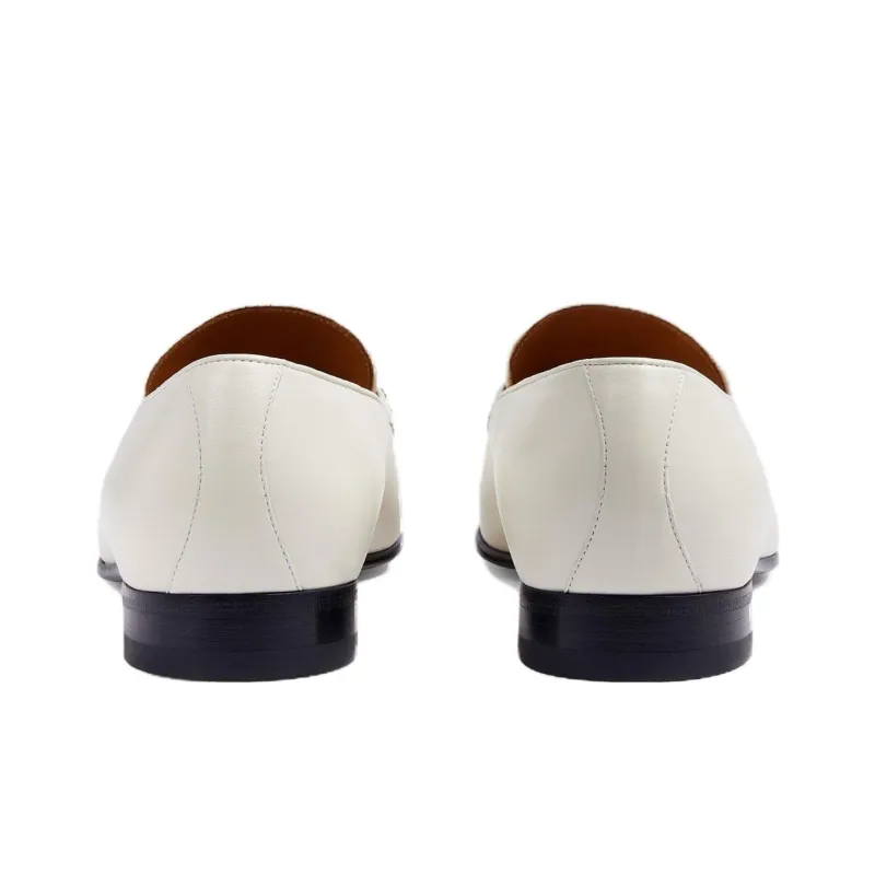 GUCCI Interlocking Loafers Men White-4
