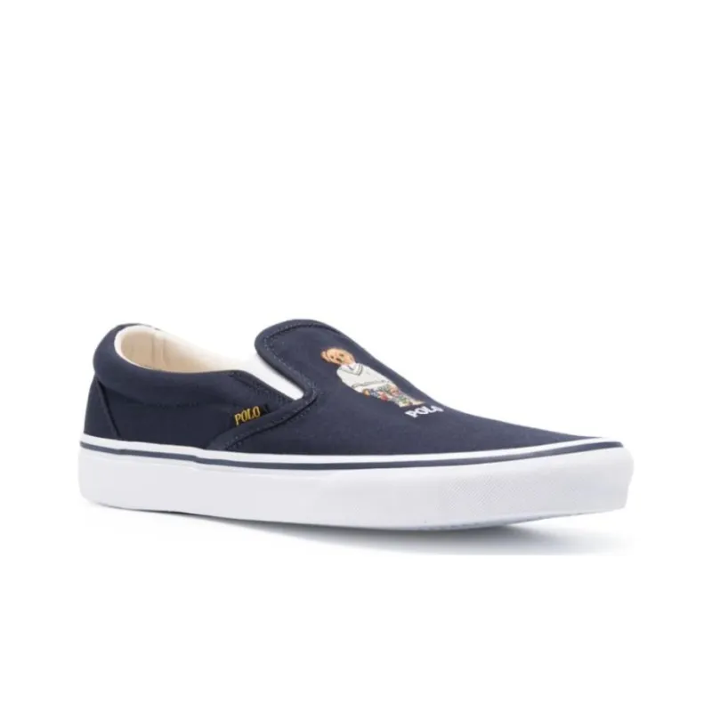 Polo Ralph Lauren Keaton Slip On Cowboy Polo Bear Navy-1