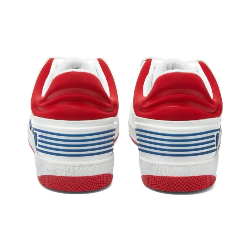 GUCCI Basket Low 'White Demetra Red'-4