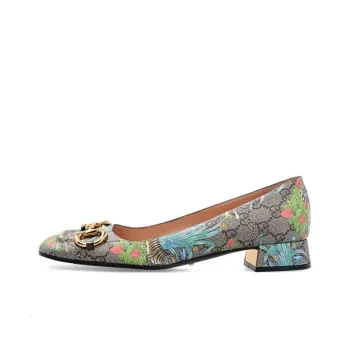 GUCCI Tiger Year Collection Casual Single Shoes Women's Ebony