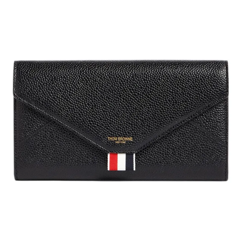 THOM BROWNE Logo Printed Envelope Continental Wallet-0