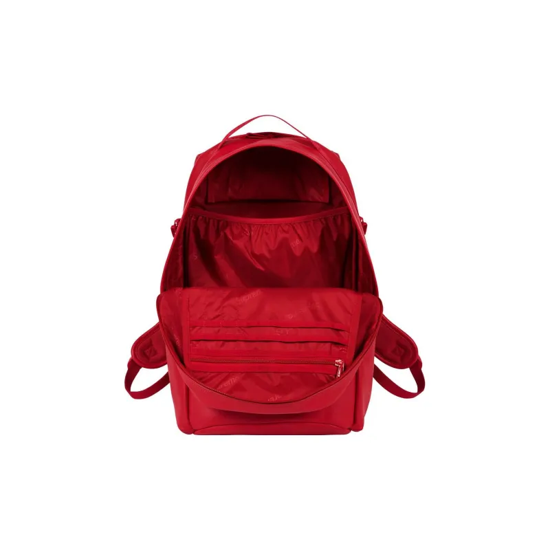 Supreme Cow Leather Backpack Regular Unisex Red-4
