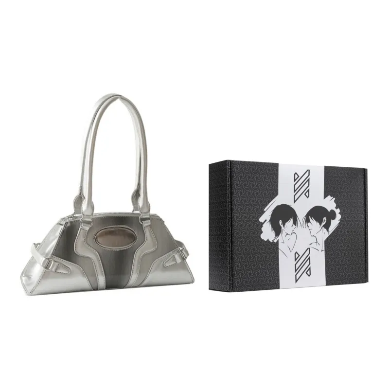 NOMK PU Cortex Small Square Bag, One Shoulder Handbag Regular Women's Multicolor-8