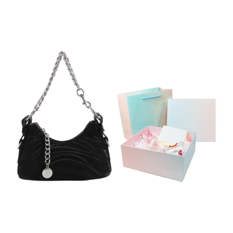 NOMK PU Handbag Shoulder Bag Crossbody Bag Regular Women's Black-2