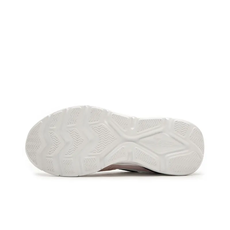 XTEP Slip Resistant Water Resistant Low Top Casual Running Shoes Women's White Gray-5