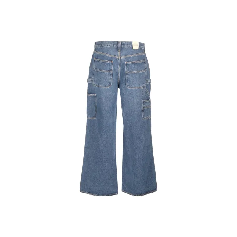 AGOLDE Mid Rise Wide Leg Jeans-1