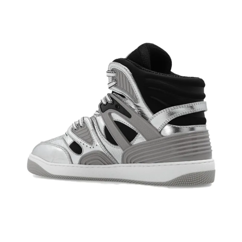 GUCCI Basket High 'Silver Black'-3