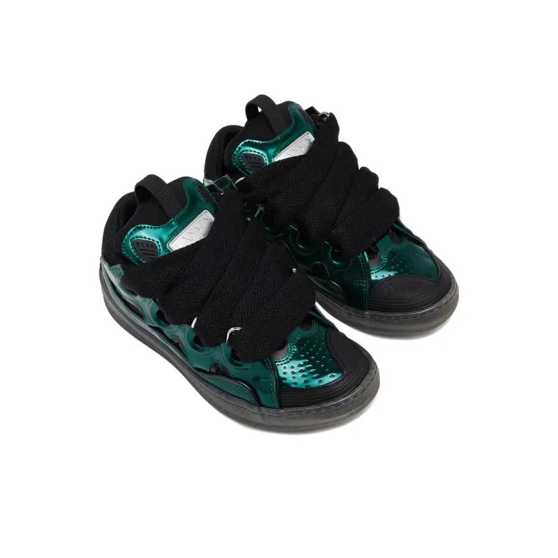 Lanvin Curb Low Top Skateboard Shoes Men's Black-1