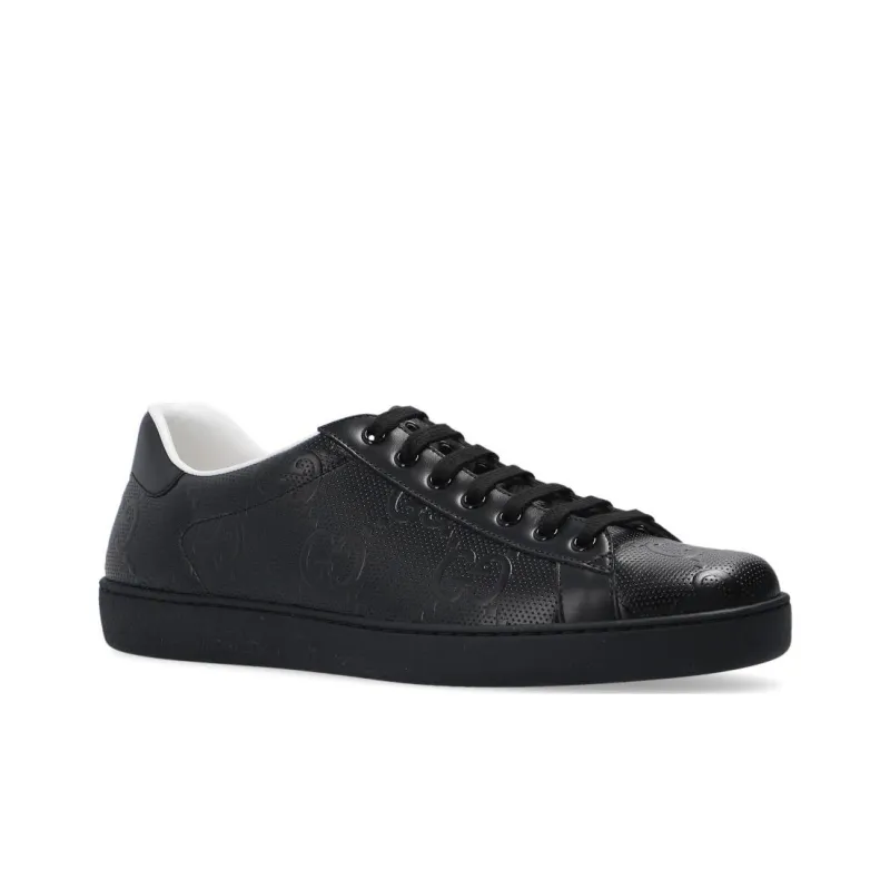 GUCCI Ace 'GG Embossed Black'-3
