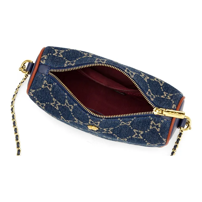 MashaLanti Denim Small Square Bag Shoulder Bag Small Size Women's Royal Blue-4