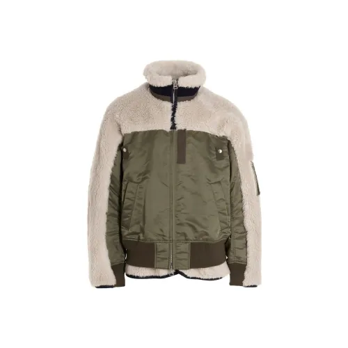 Sacai Jackets Men Green