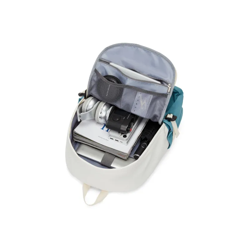 RIOREX Fabric Travel Bags Laptop Bags Backpack Large Size Unisex Blue White-3