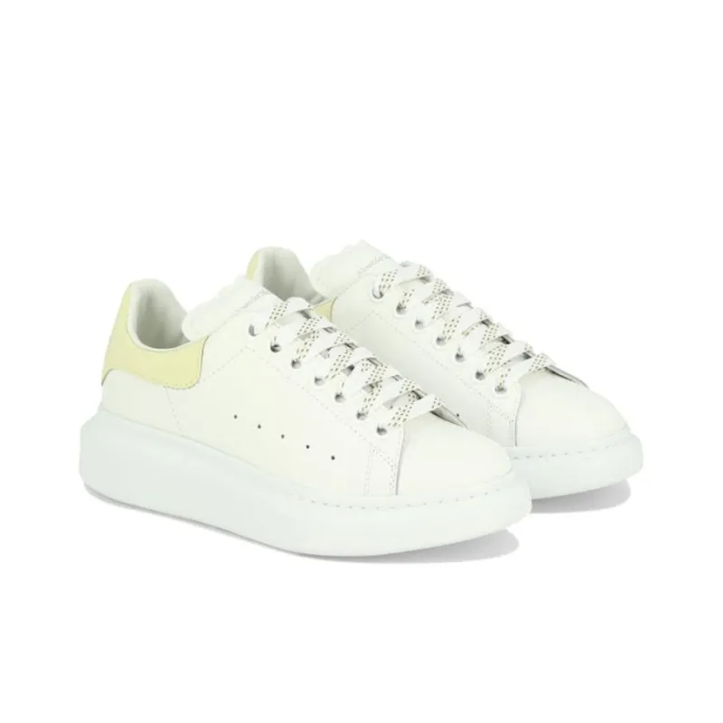 Alexander McQueen Oversized White Lemon Yellow Women's-3