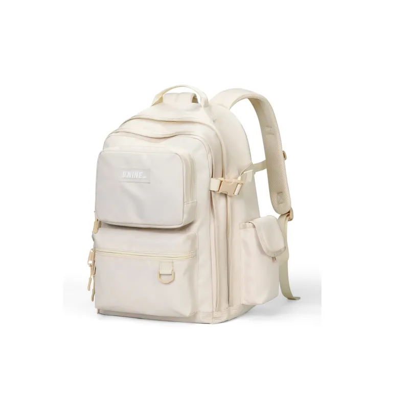 V.NINE Fabric Backpack Tubas Unisex Khaki/Obsidian Black-1