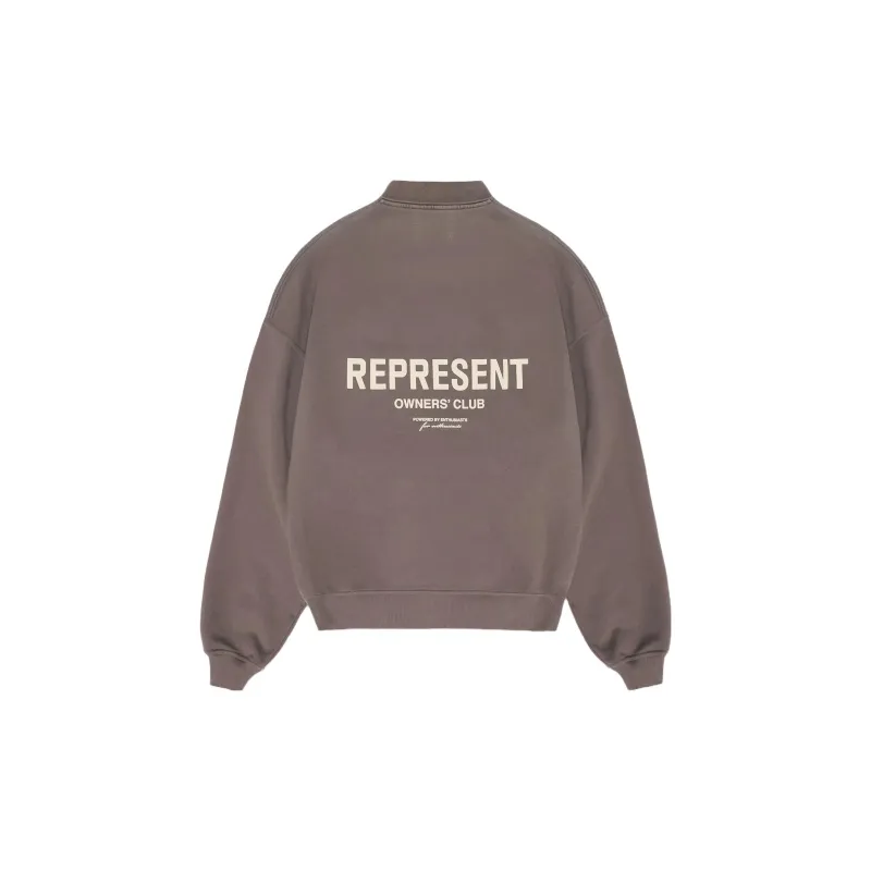 REPRESENT Owners Club Long Sleeve Polo Sweater-1