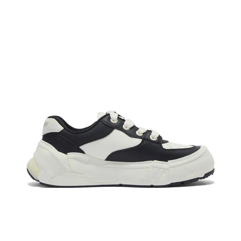 LiNing Wuji BR Anti Slip Wear Resistant Low Top Skateboard Shoes Women's Black White-1