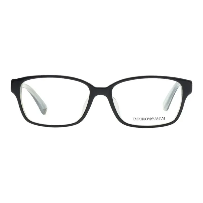 EMPORIO ARMANI Plate Frame Rectangular Eyeglass Frames Women's Black-0
