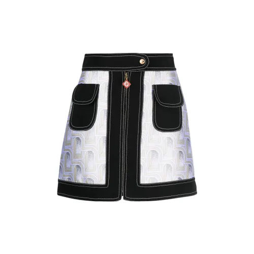 CASABLANCA Casual Short Skirts Women's White/Black