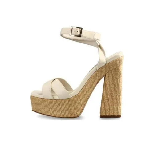 Jimmy Choo Gaia Strap Sandals 14cm Women's Beige