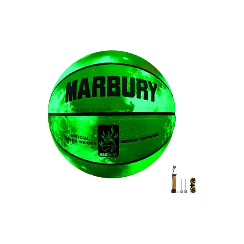MARBURY Reflective Luminous Series PU Basketball Green Size 7 Glow In The Dark Unisex