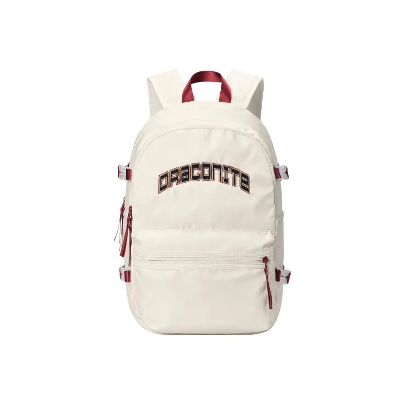 DRACONITE Polyester Student Backpack Regular Unisex White-6