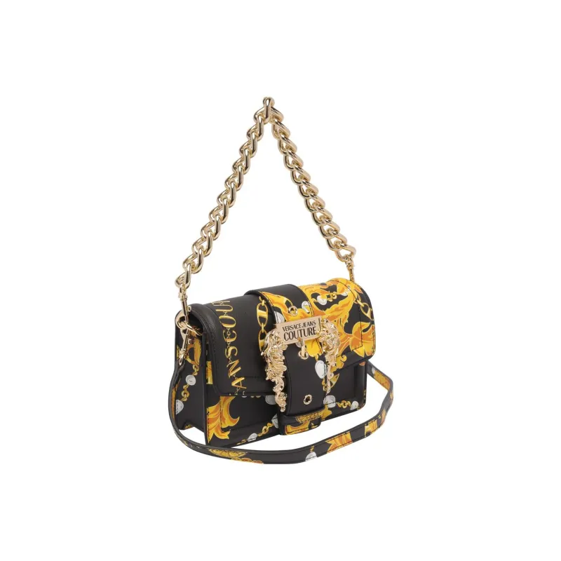 VERSACE JEANS COUTURE Logo Buckle Detailed Crossbody Bag-1