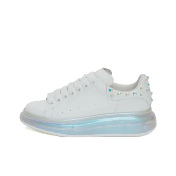Alexander McQueen Cushioned Slip Resistant Abrasion Resistant Breathable Low Top Running Shoes Women's White