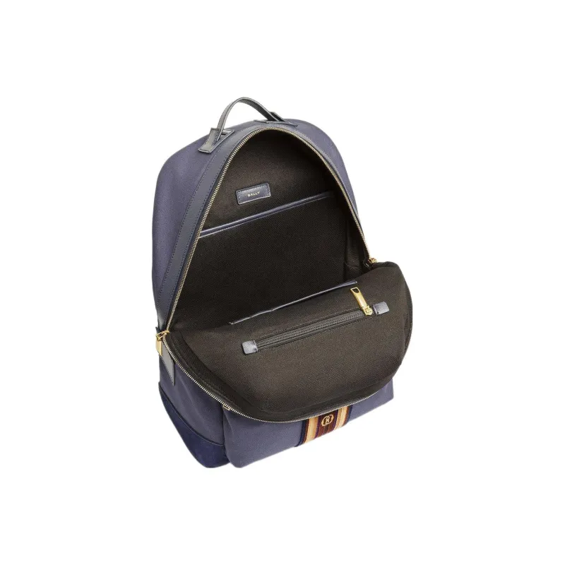 BALLY Fabric Backpack Men's Marine Blue-2