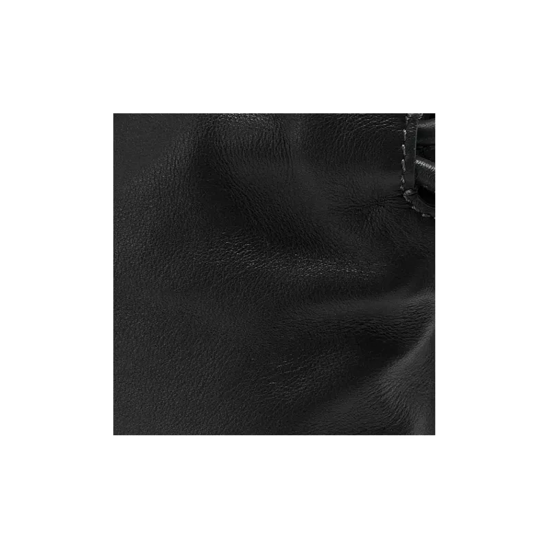 LOEWE Flamenco Cow Leather One Shoulder Crossbody Clutches Mini Women's Black-4