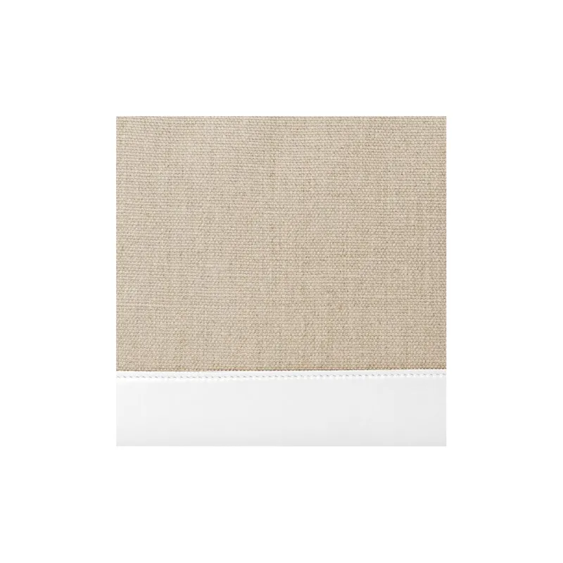 Chloe Linen With Shiny Calfskin Clutch Regular Women's White/Beige-4